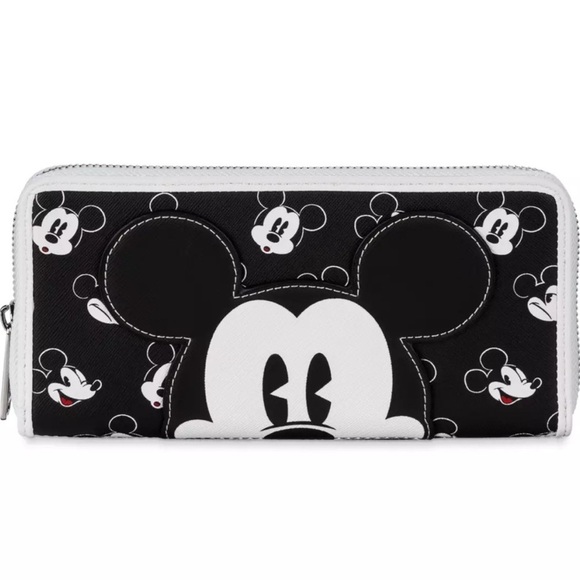 Loungefly Handbags - Mickey Mouse Loungefly Wallet NWT and Earrings